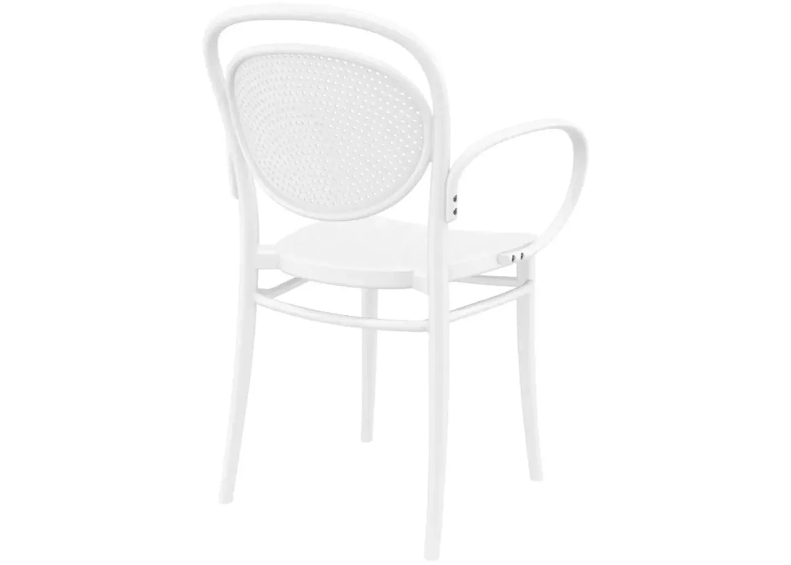 Compamia Marcel XL Resin Outdoor Arm Patio Chair White