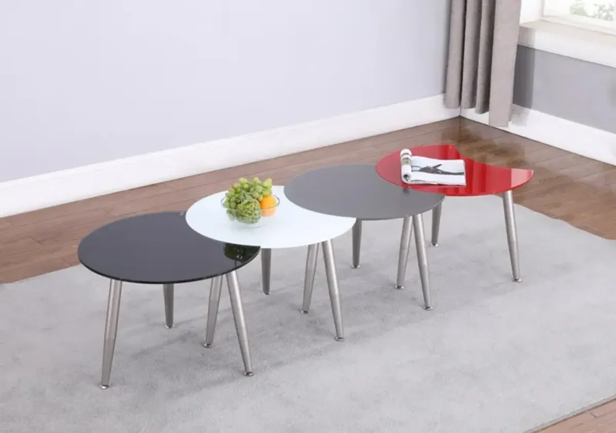 Chintaly Contemporary Multi-Color Four Table Cocktail Set