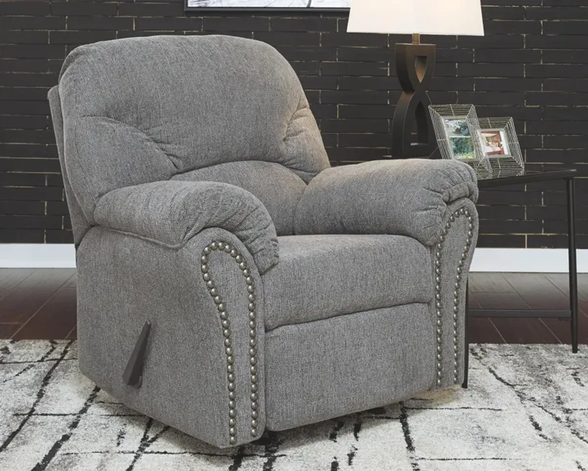 Ashley Allmaxx Recliner Pewter Benchcraft