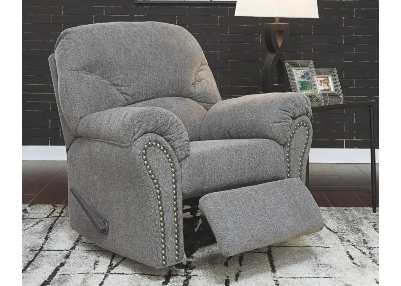 Ashley Allmaxx Recliner Pewter Benchcraft