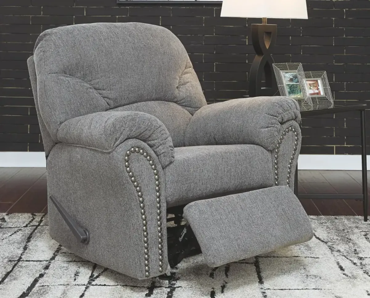 Ashley Allmaxx Recliner Pewter Benchcraft