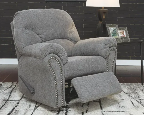 Ashley Allmaxx Recliner Pewter Benchcraft