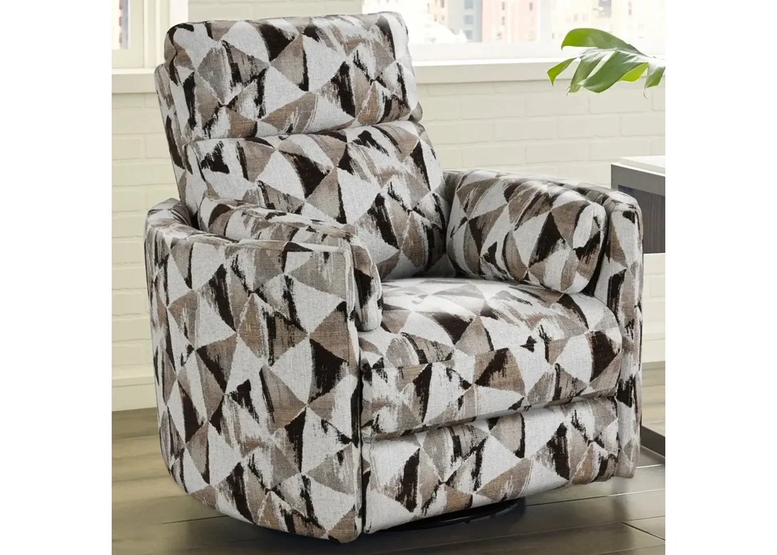 Radius Collection Power Swivel Brownstone Glider Recliner Chair