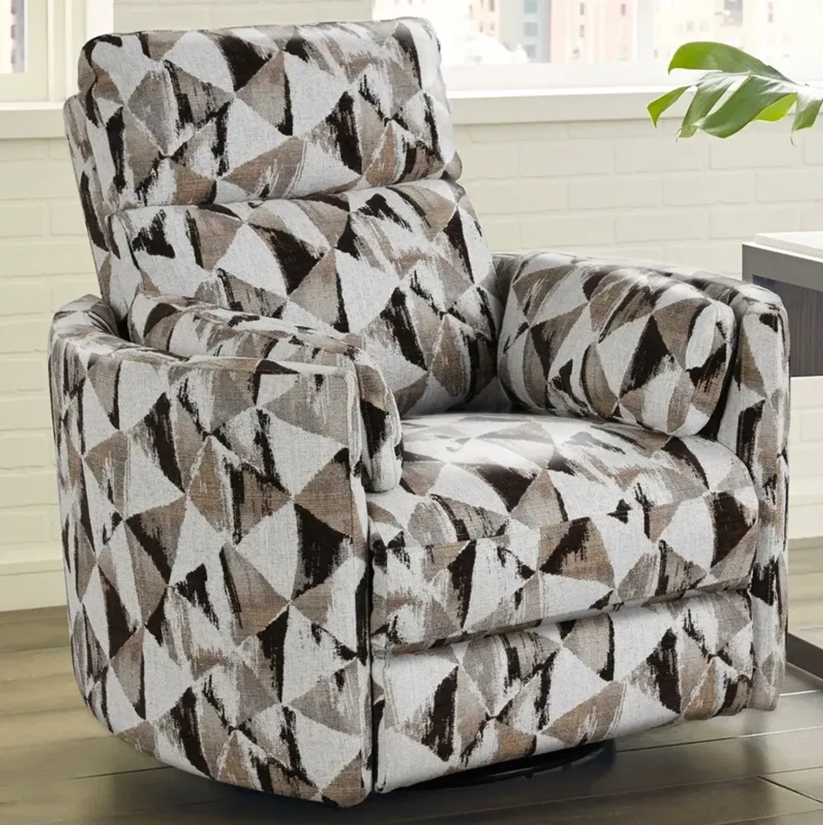 Radius Collection Power Swivel Brownstone Glider Recliner Chair