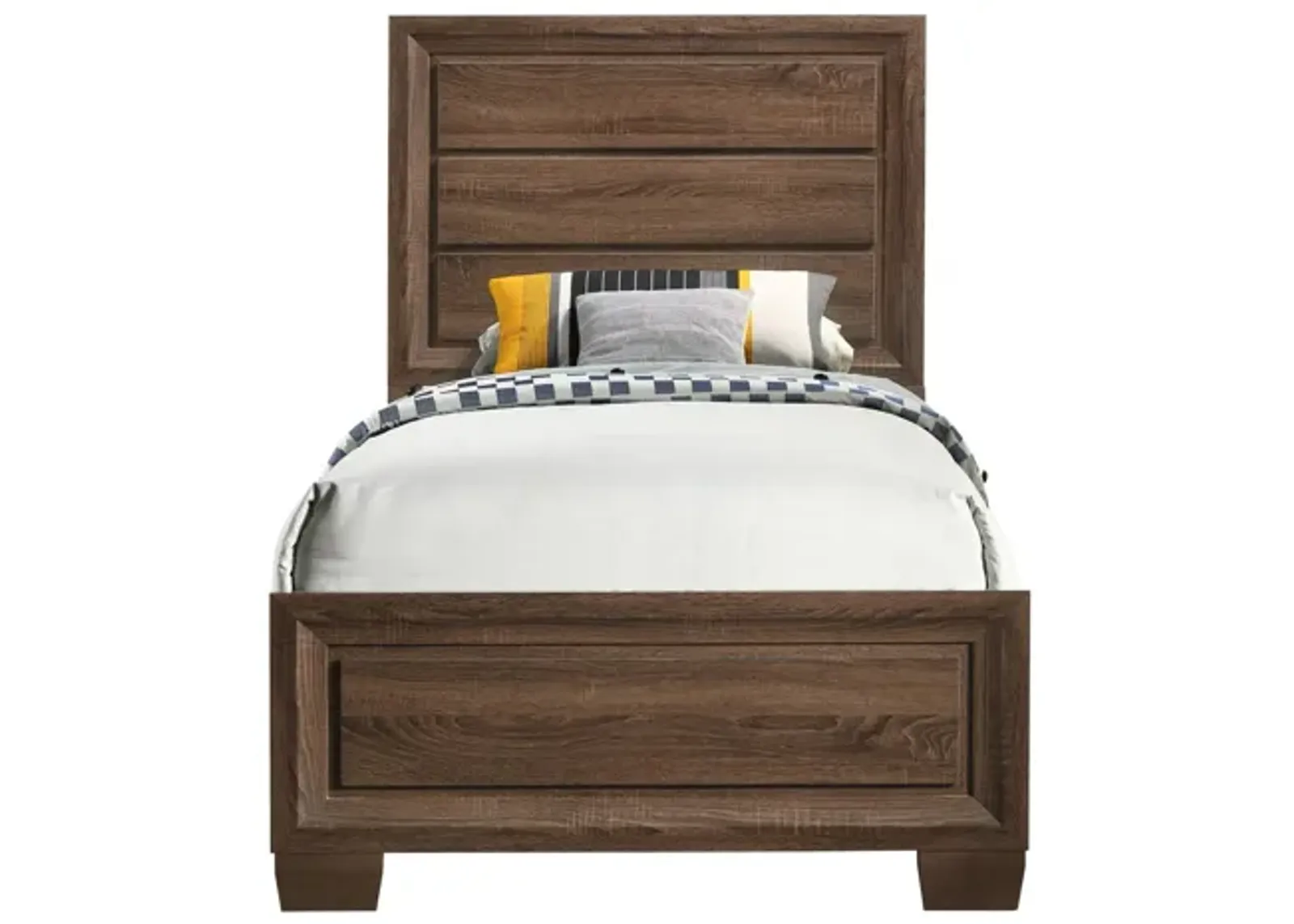 Coaster Brandon Wood Twin Panel Bed Warm Brown