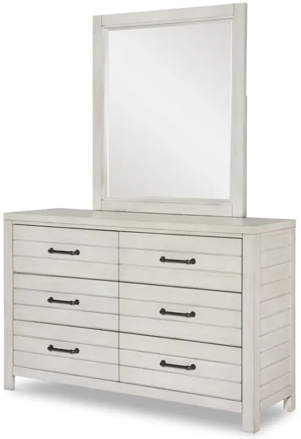 Legacy Classic Kids/Teens Summer Camp Gray White Finish Mirror