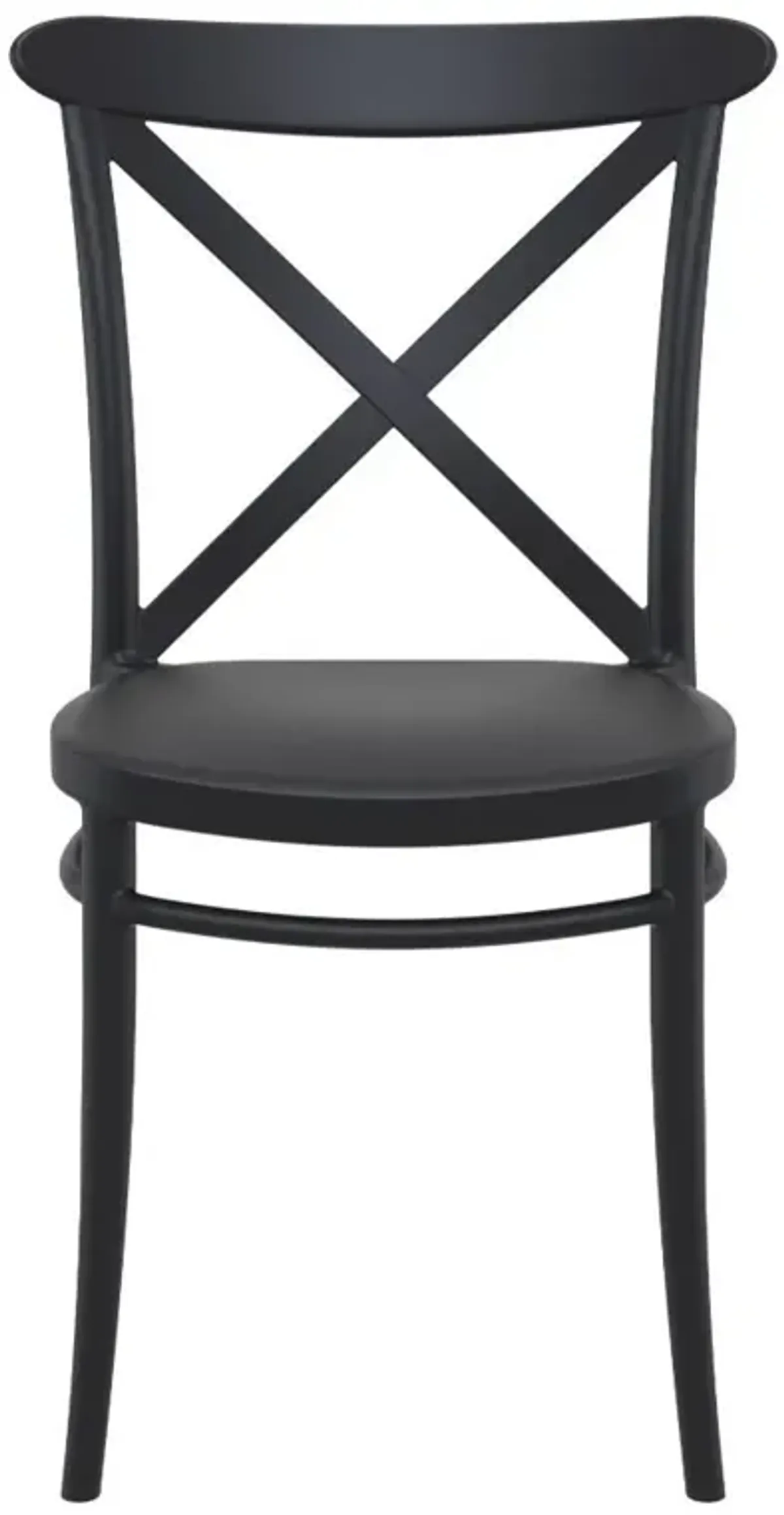 Compamia Cross Resin Outdoor Patio Chair Black