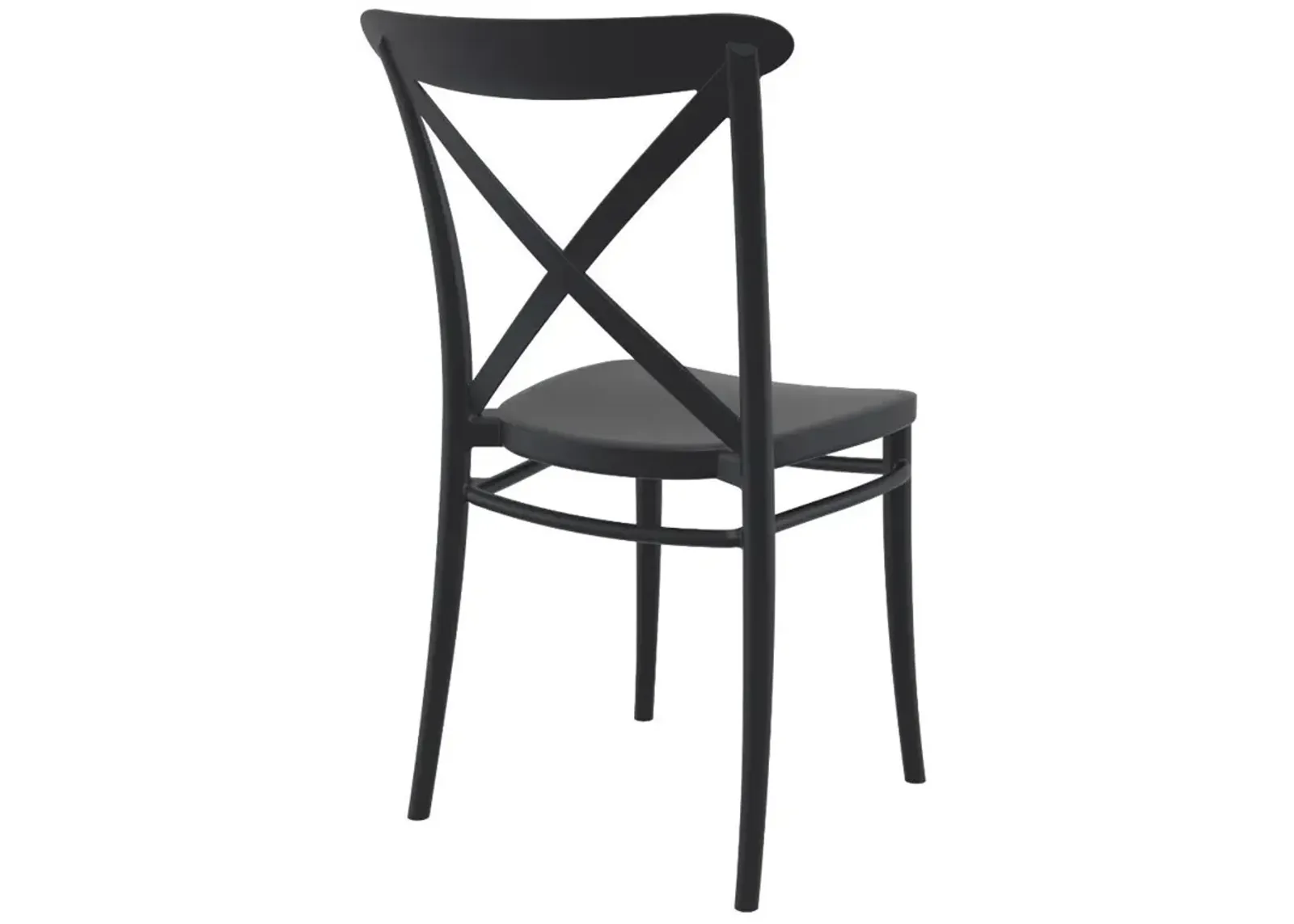 Compamia Cross Resin Outdoor Patio Chair Black