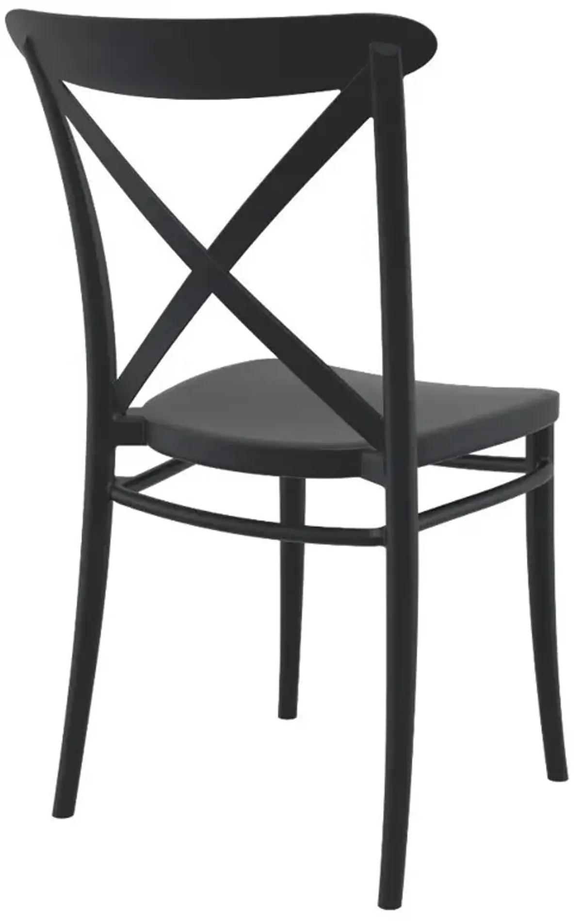 Compamia Cross Resin Outdoor Patio Chair Black