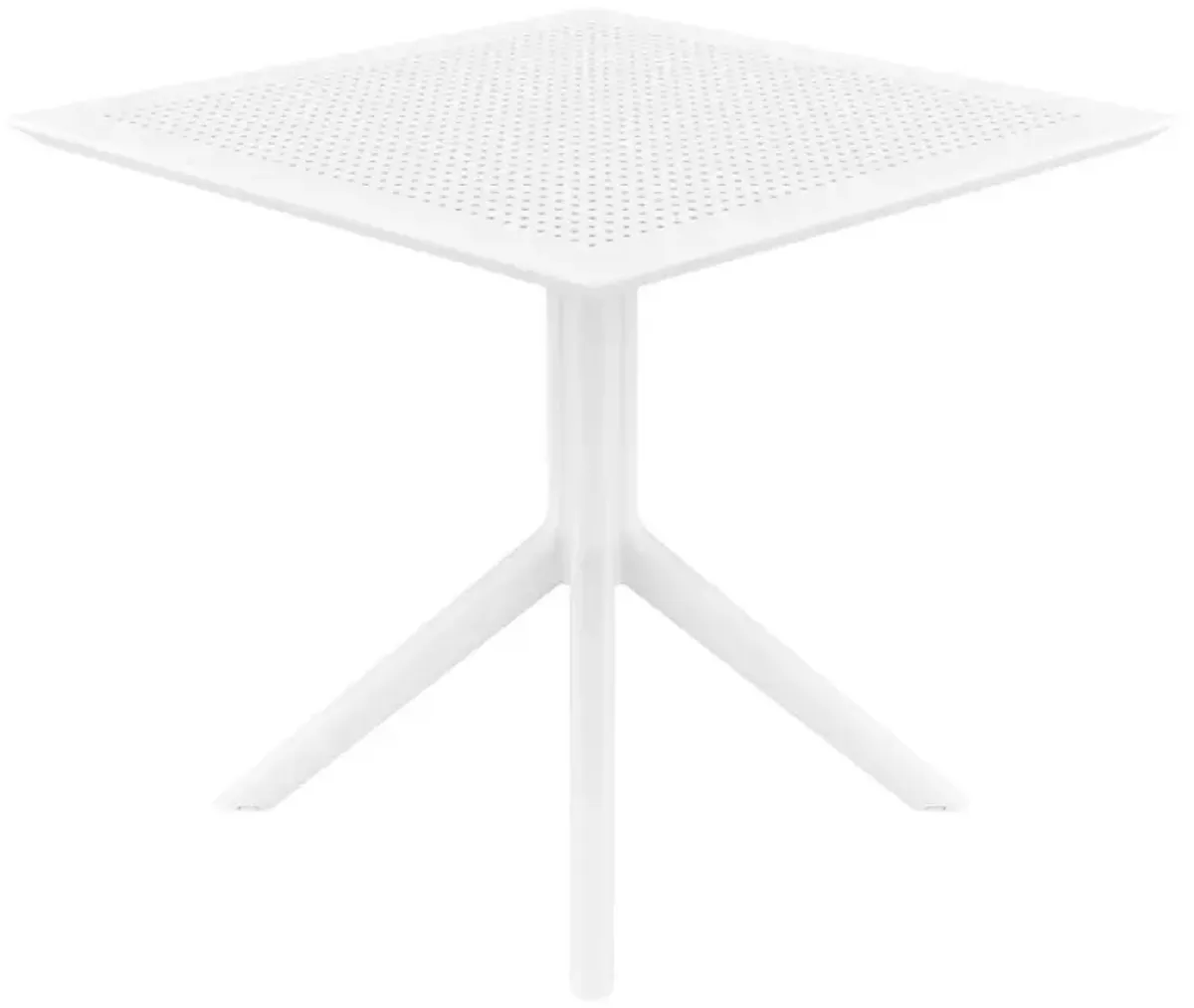 Compamia 31 Inch Outdoor Sky Square Dining Table White