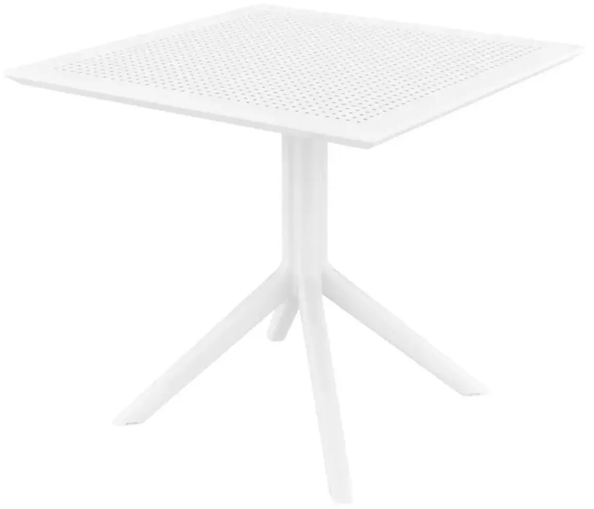 Compamia 31 Inch Outdoor Sky Square Dining Table White