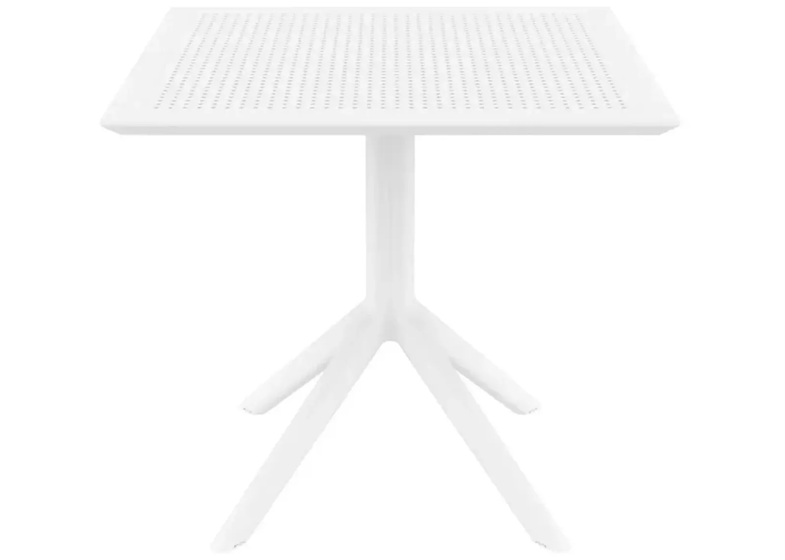 Compamia 31 Inch Outdoor Sky Square Dining Table White