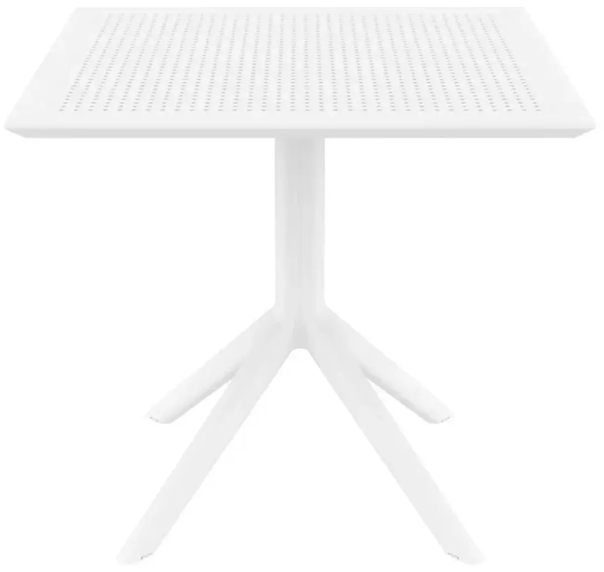 Compamia 31 Inch Outdoor Sky Square Dining Table White