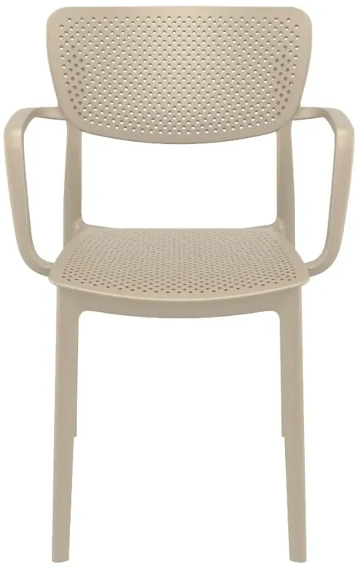 Compamia Loft Outdoor Dining Arm Chair Taupe