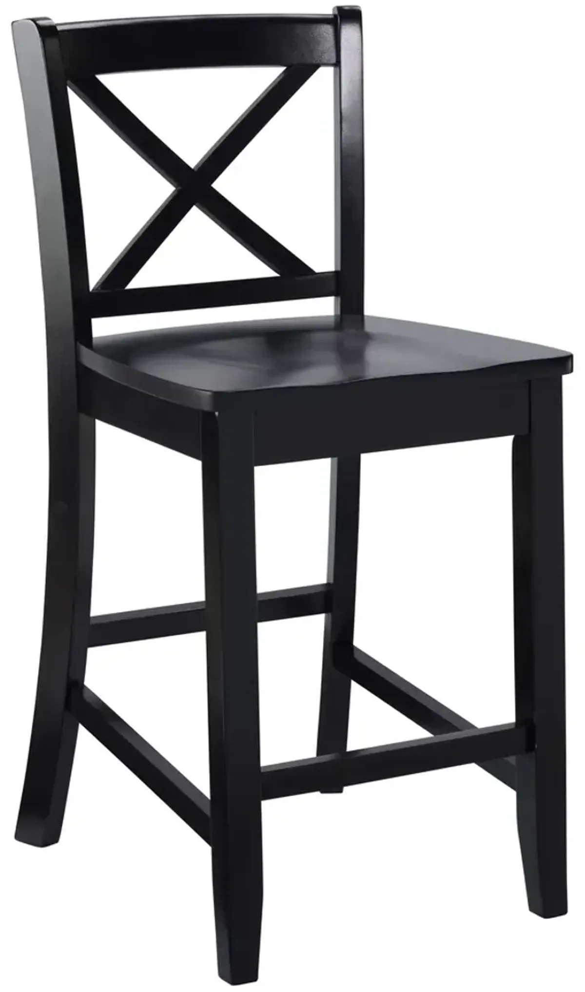 Linon Black X-Back Counter Stool