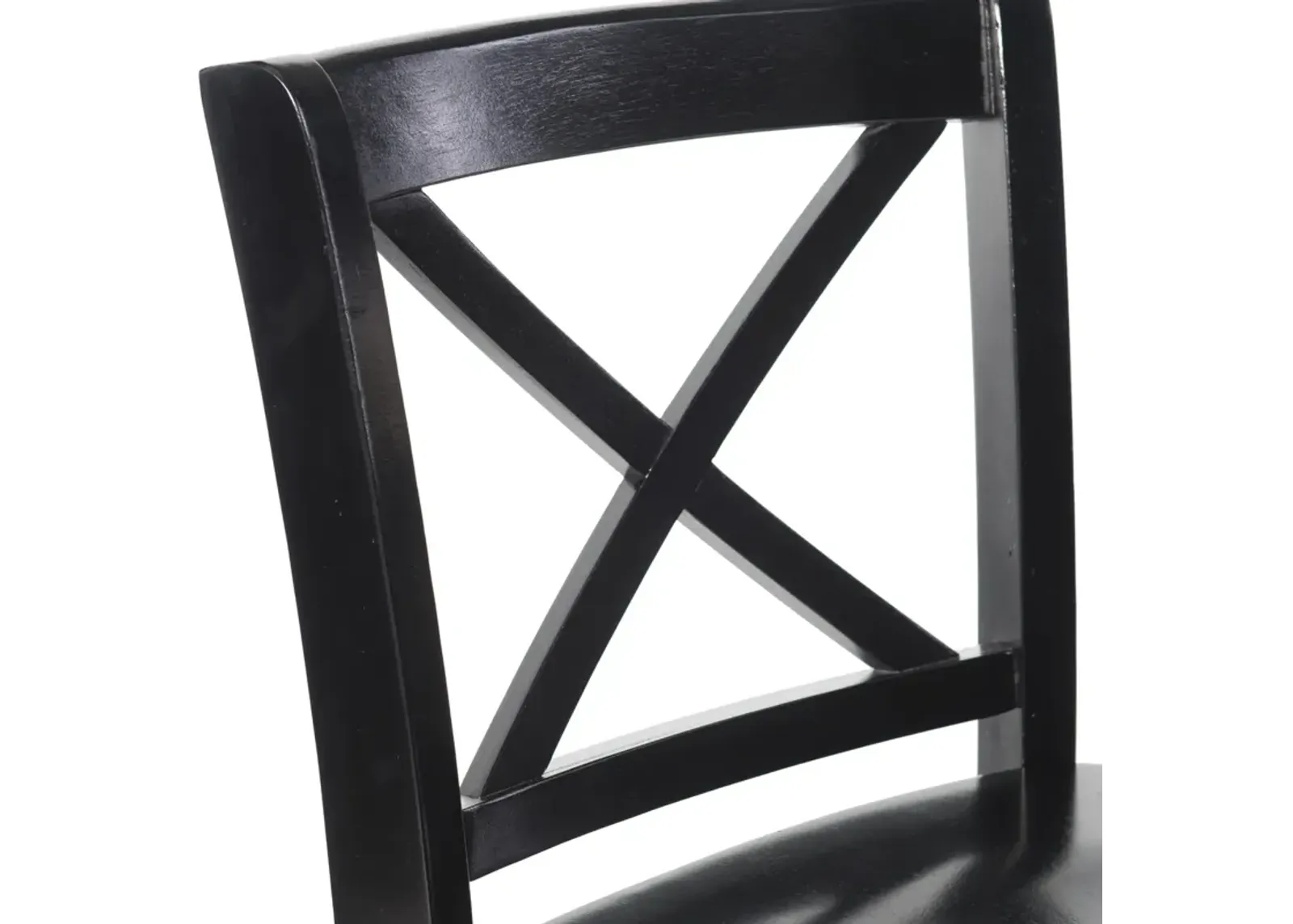 Linon Black X-Back Counter Stool