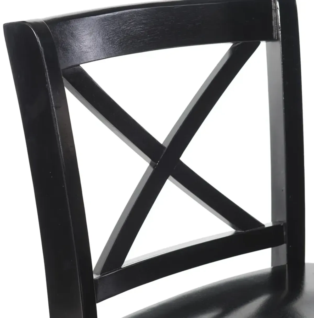 Linon Black X-Back Counter Stool