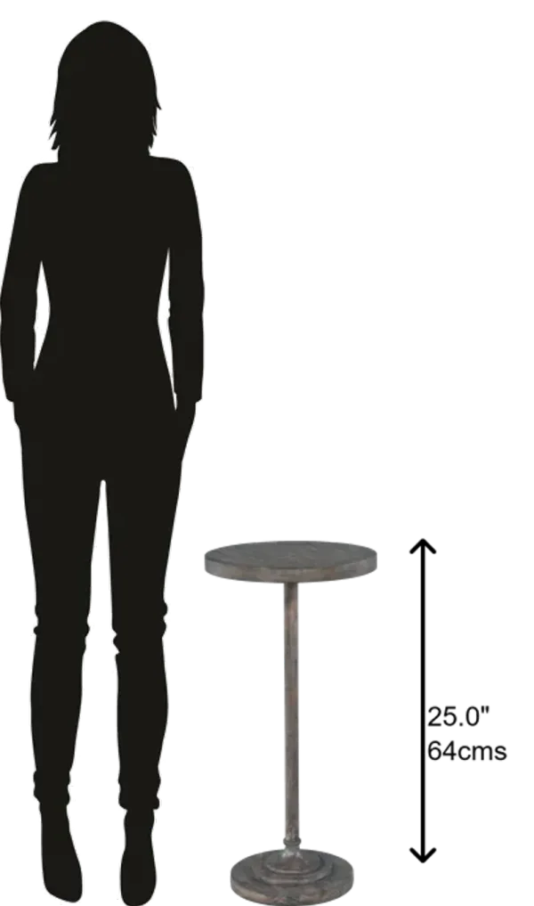 Hekman Slim Post Chairside Table