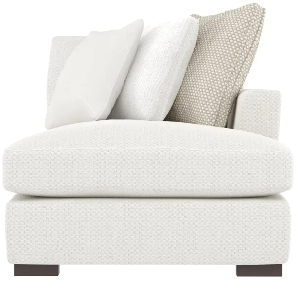 Bernhardt Nicolette White Fabric Chaise