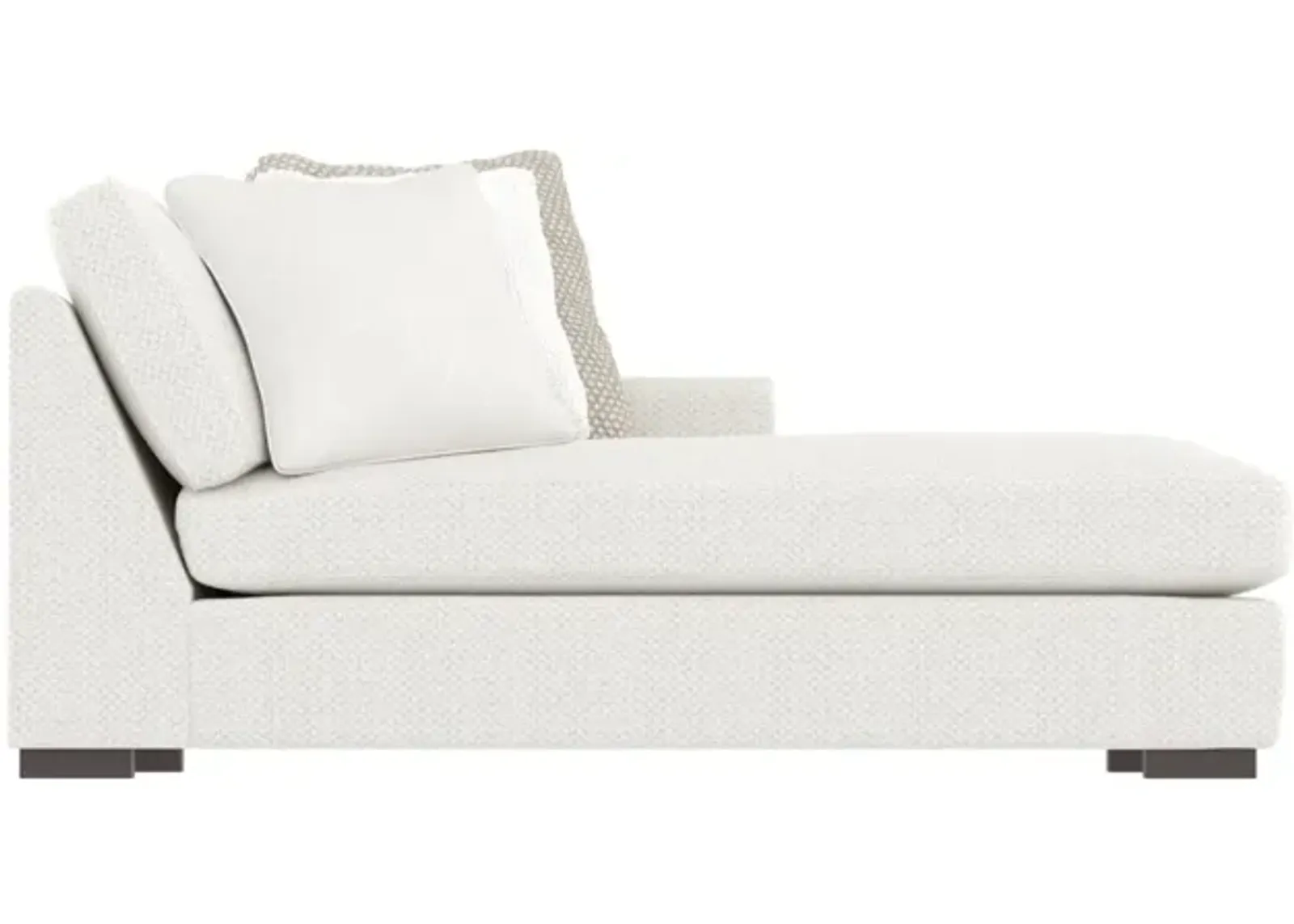 Bernhardt Nicolette White Fabric Chaise