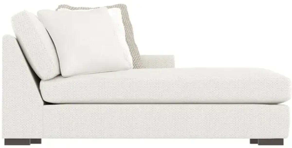 Bernhardt Nicolette White Fabric Chaise