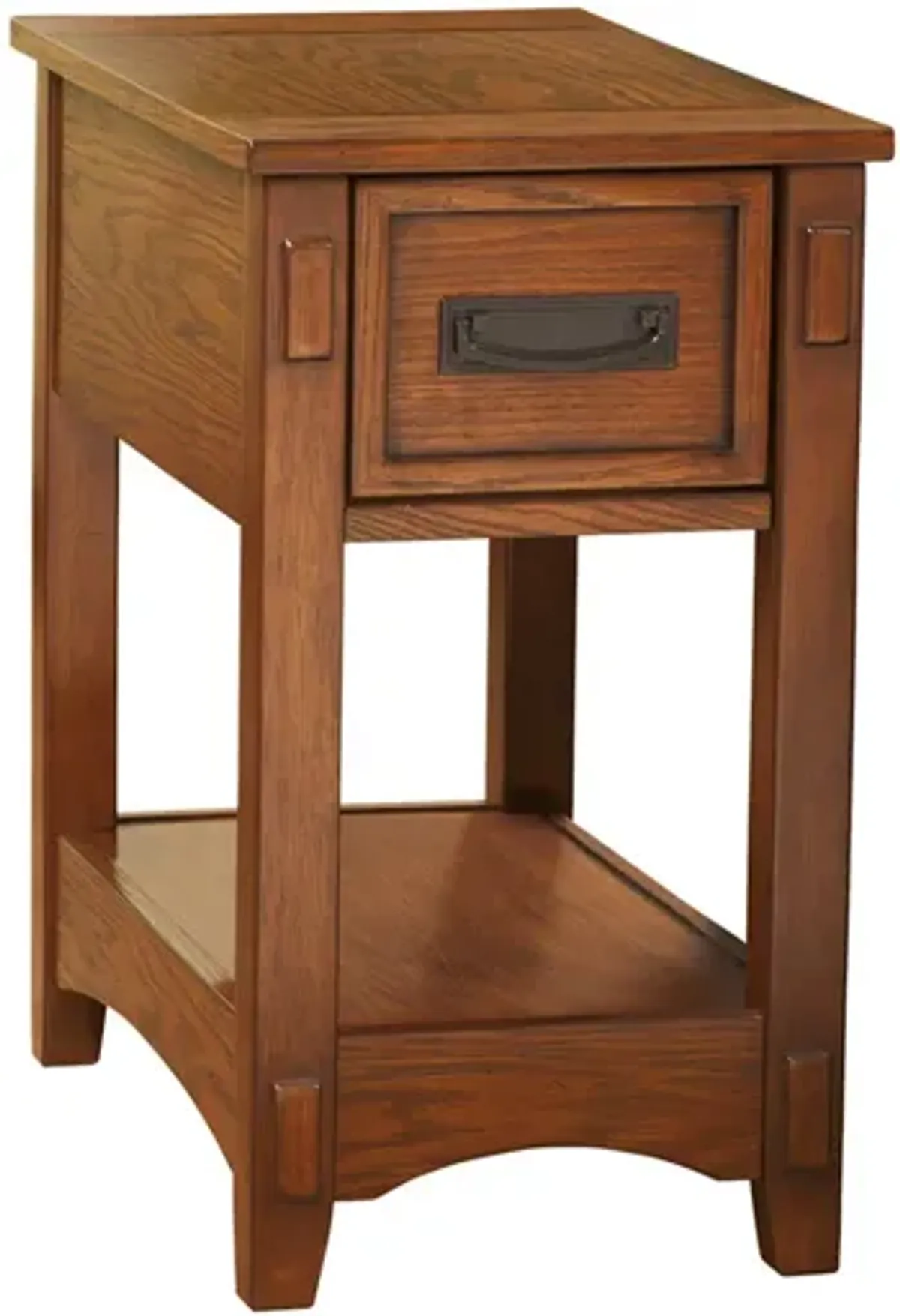 Ashley Breegin Chairside End Table Mission-Style Brown