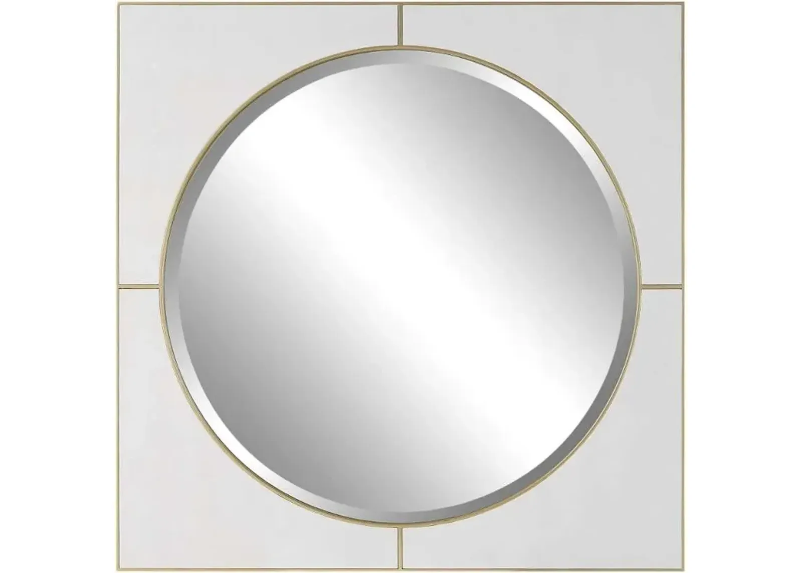 Uttermost Cyprus White Square Mirror