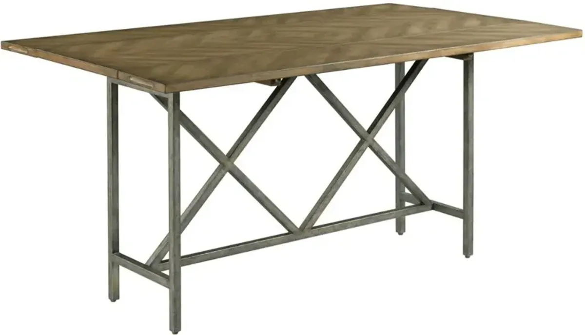 Hammary Hidden Treasures Brown Flip Top Console Table