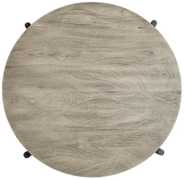 Hekman Round Side Table Gray Bedford Park