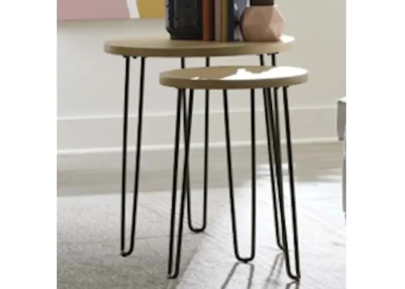 Hammary Round Nesting End Tables