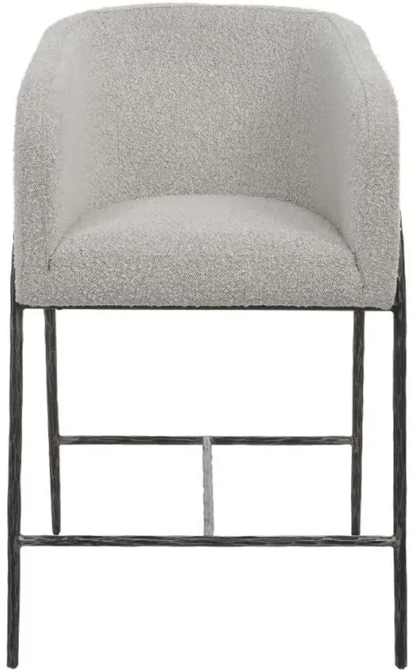 Uttermost Jacobsen Black/Gray 27 Inch Counter Stool