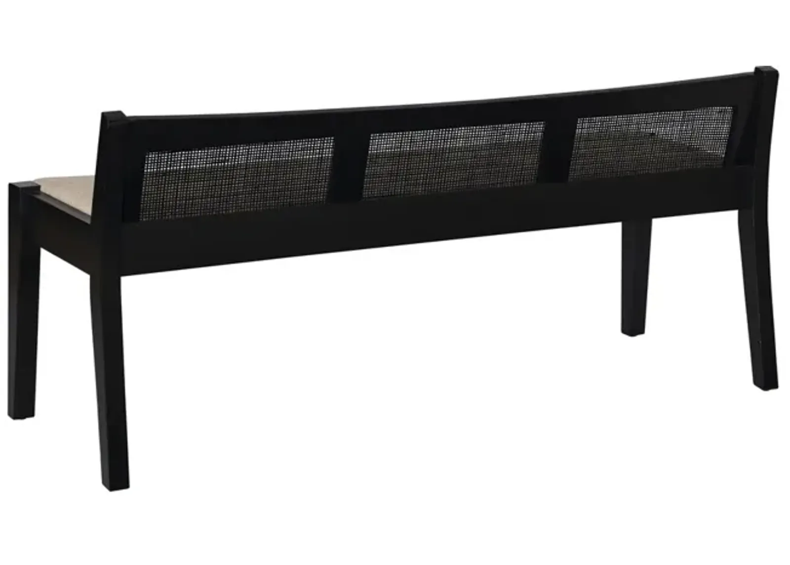 Powell Bauer Cane Bench Black