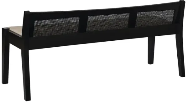 Powell Bauer Cane Bench Black
