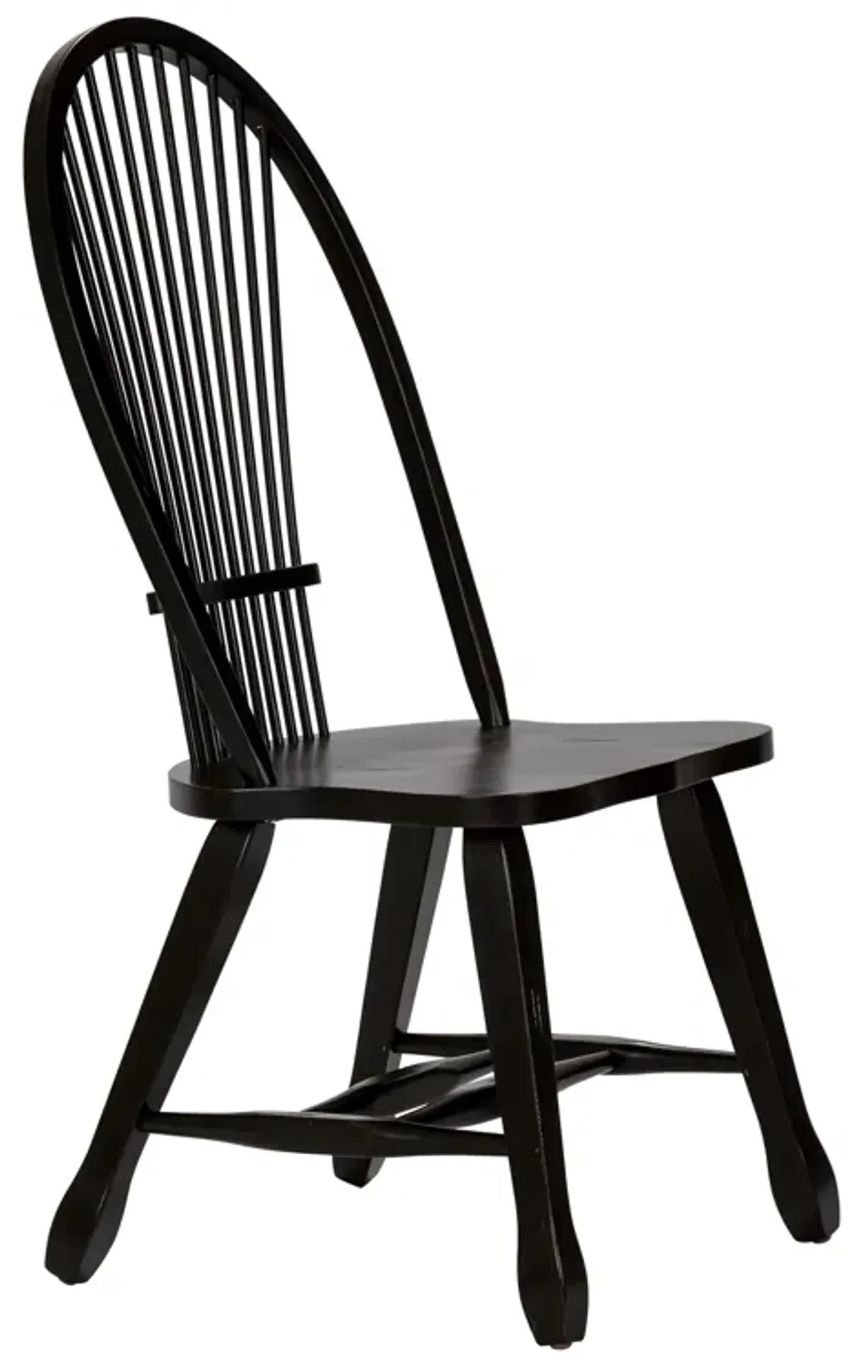 Liberty Furniture Treasures Black Sheaf Back Side Chair