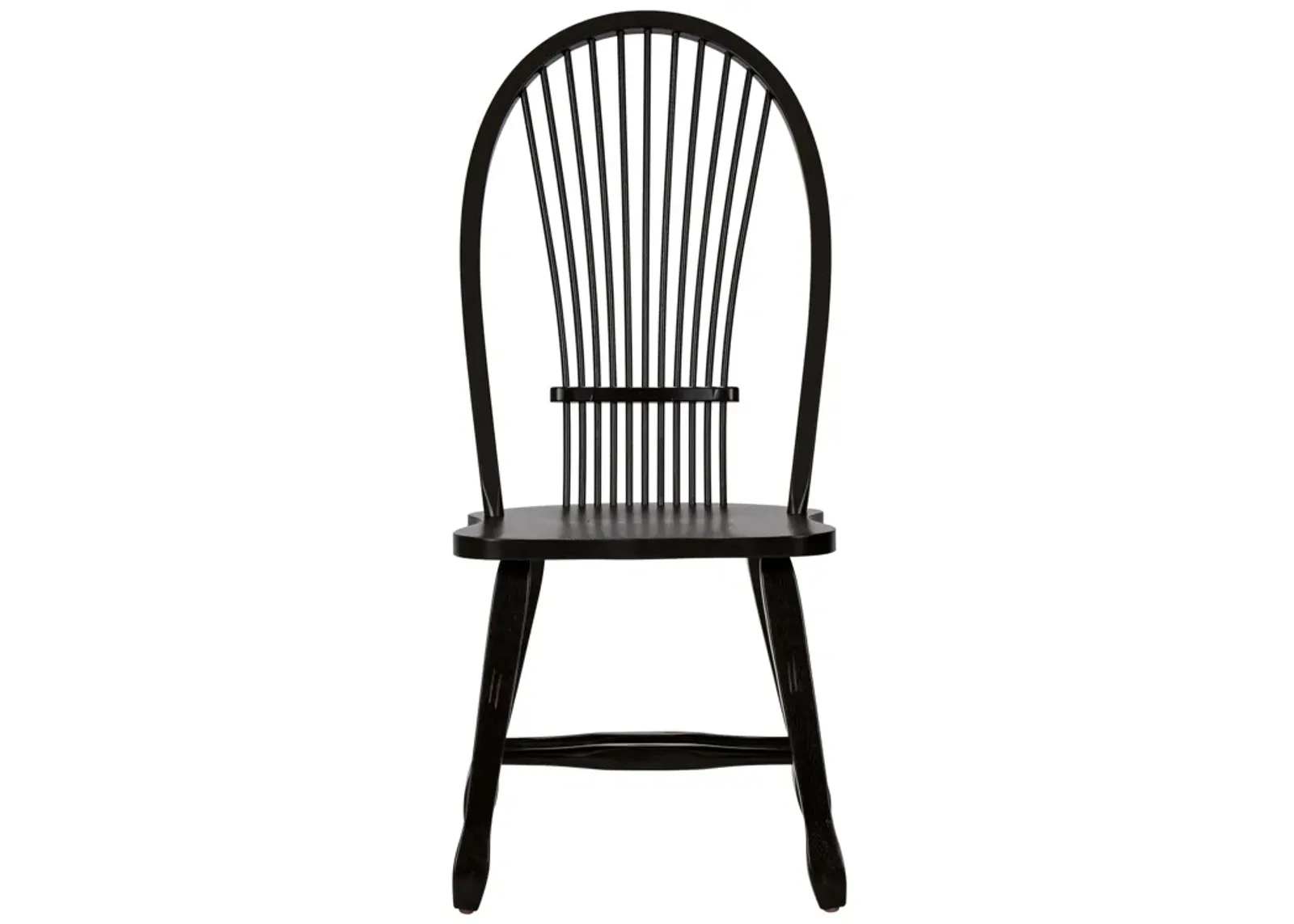 Liberty Furniture Treasures Black Sheaf Back Side Chair