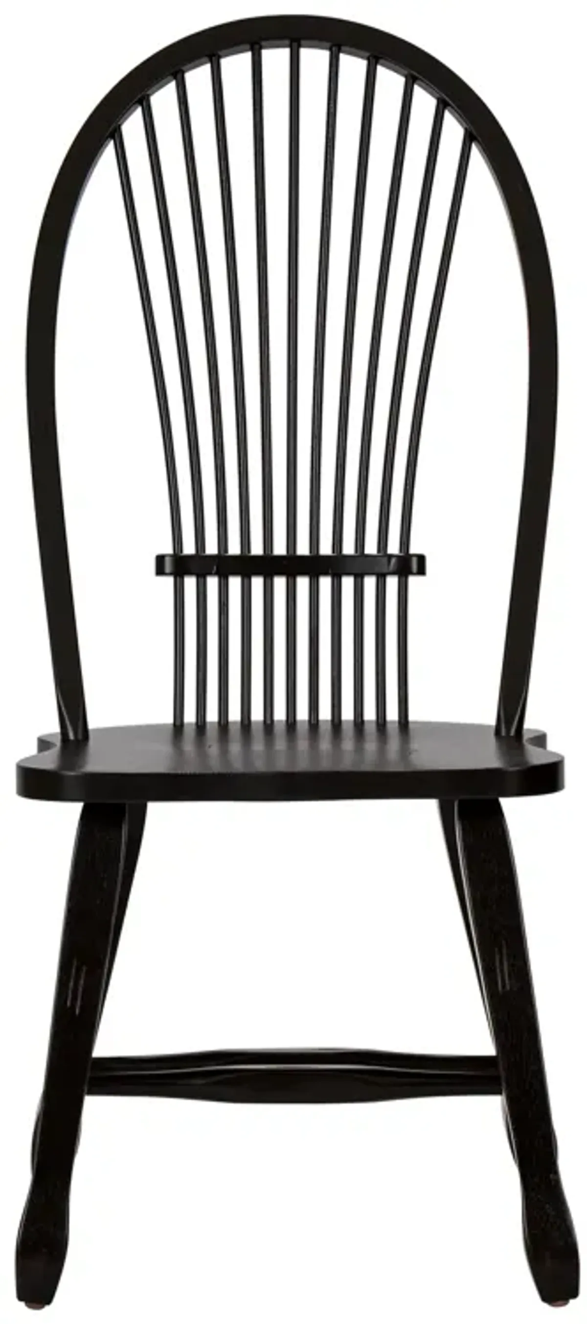 Liberty Furniture Treasures Black Sheaf Back Side Chair