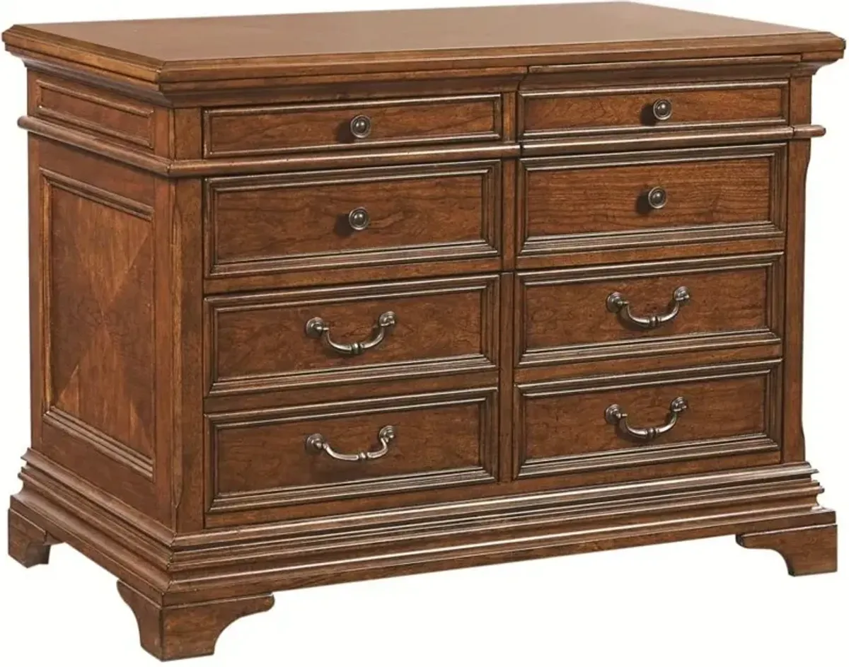 Aspenhome Hawthorne Brown Combo File Office Cabinet