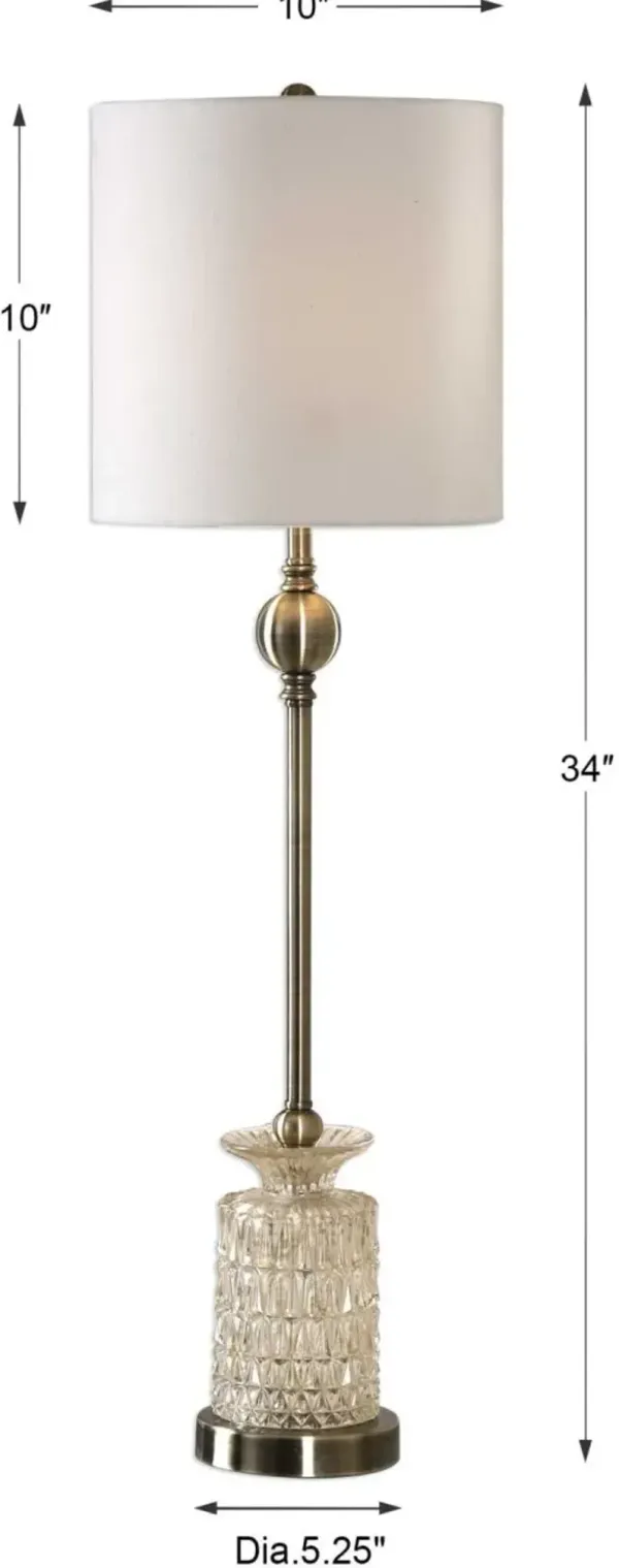 FLAVIANA SILVER BUFFET LAMP