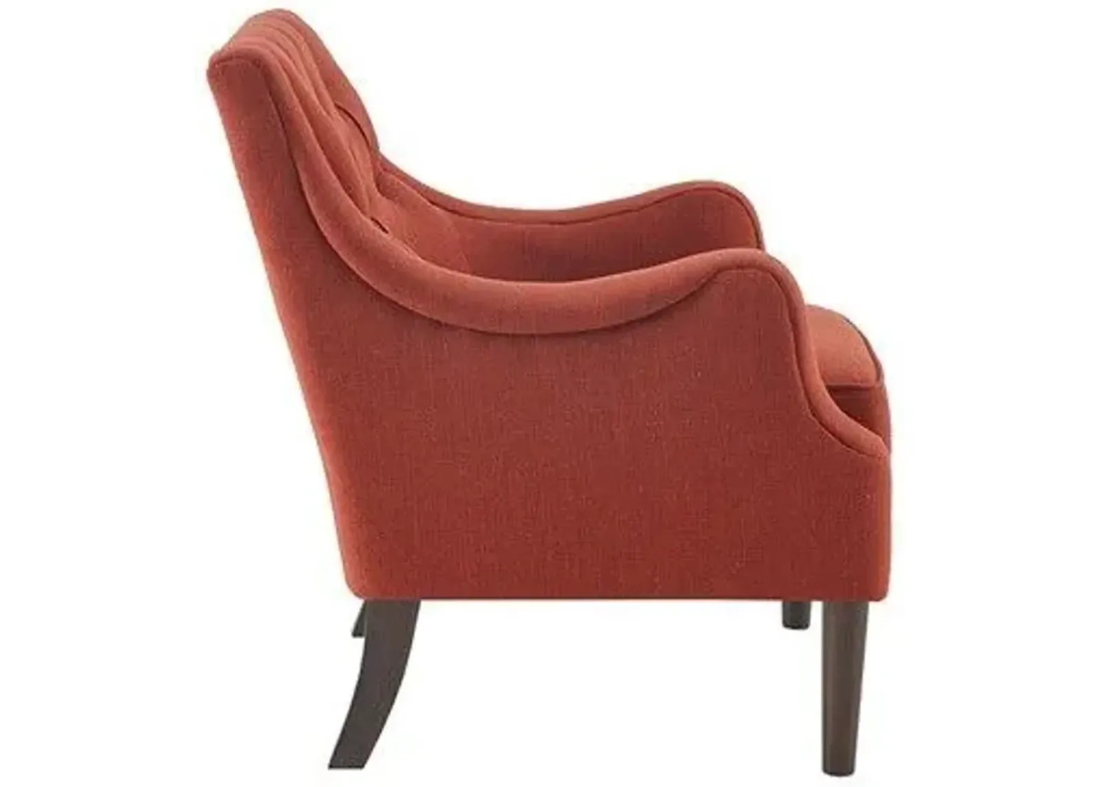 Olliix Madison Park Spice Qwen Button Tufted Accent Chair