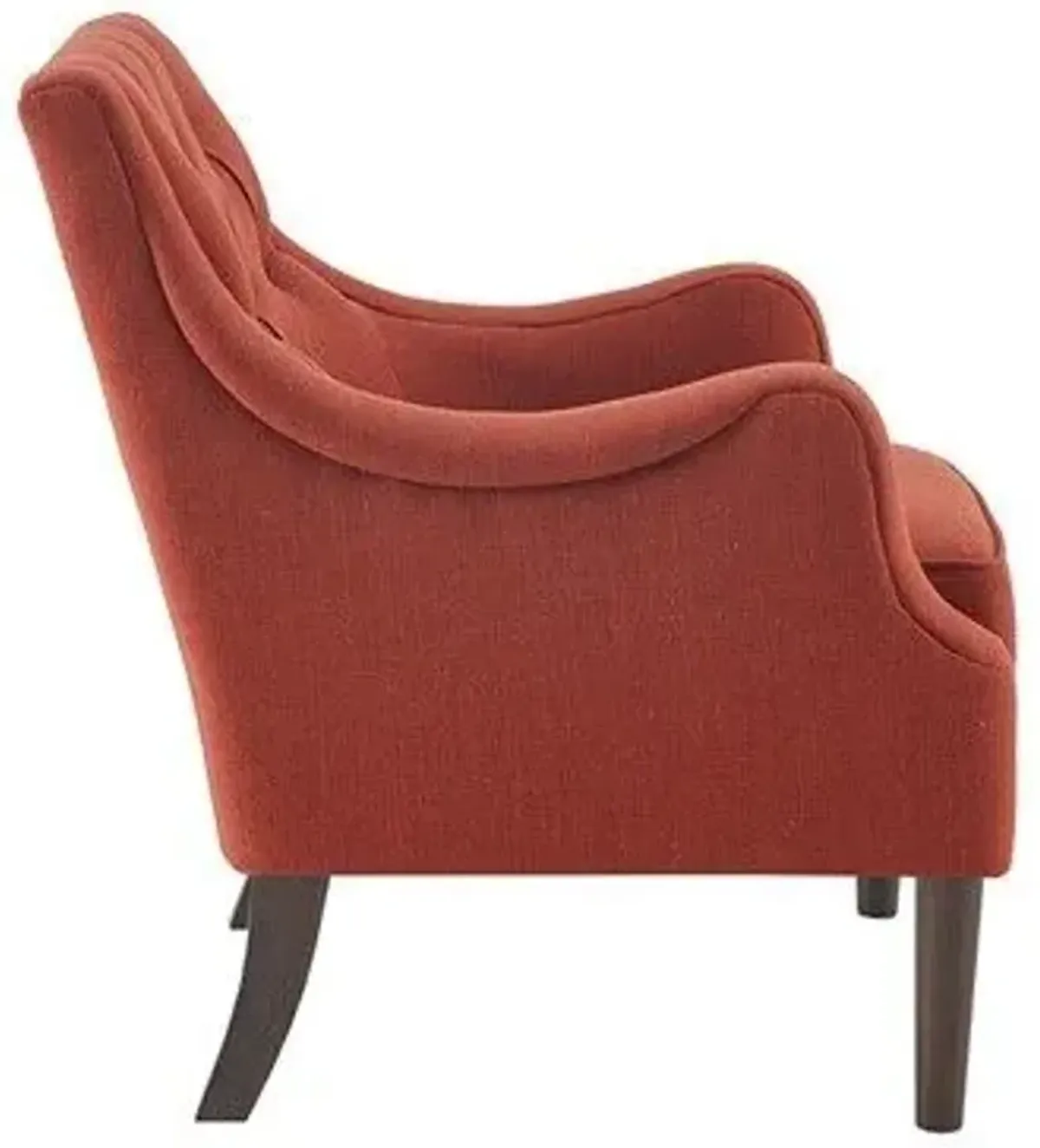 Olliix Madison Park Spice Qwen Button Tufted Accent Chair