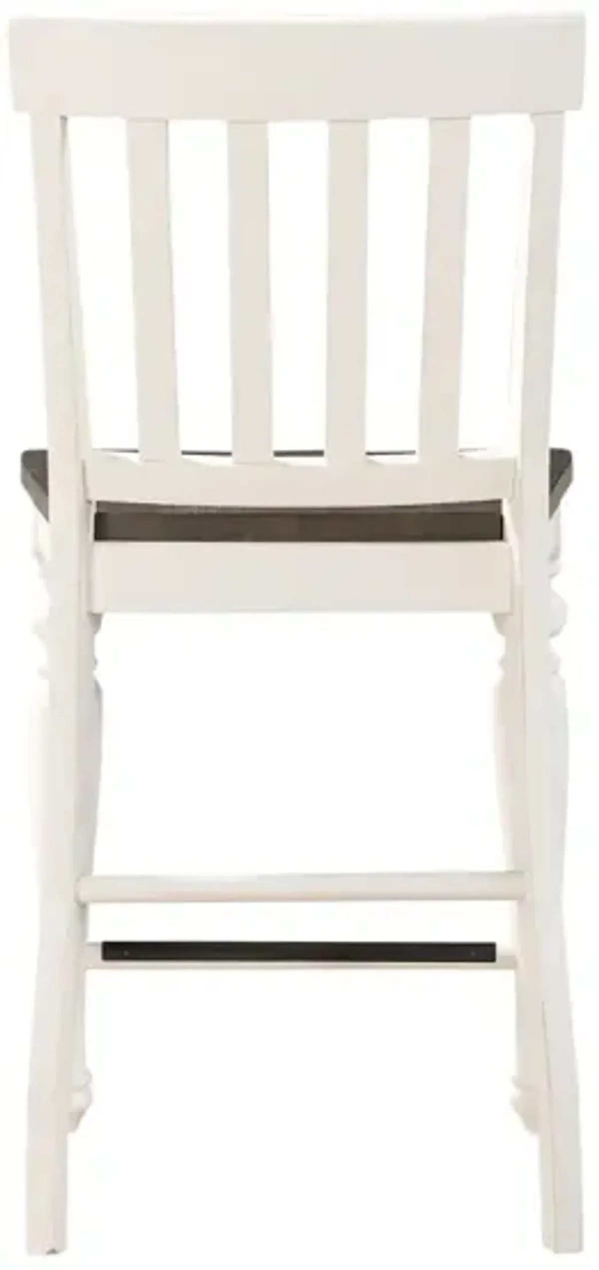 Steve Silver Joanna Two-Tone 24-Inch Counter-Height Stool In Ivory And Mocha