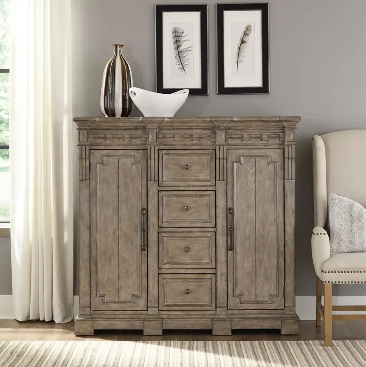 Liberty Furniture Town & Country 4-Drawer 2-Door Chest