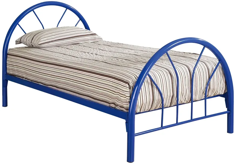 MARJORIE TWIN METAL BED BLUE MARJORIE YOUTH BED