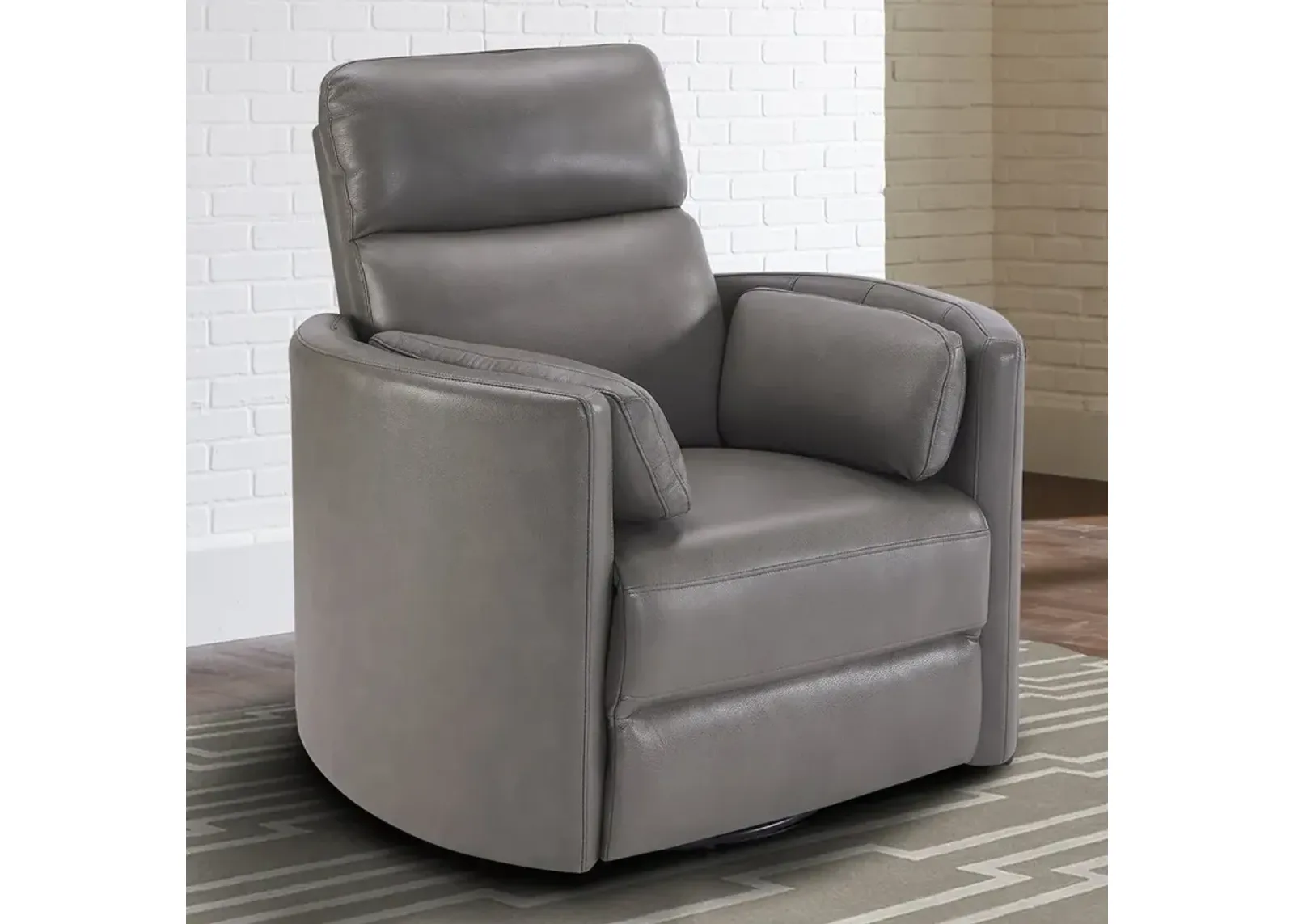 Parker House Radius Collection Swivel Glider Recliner in Florence Heron