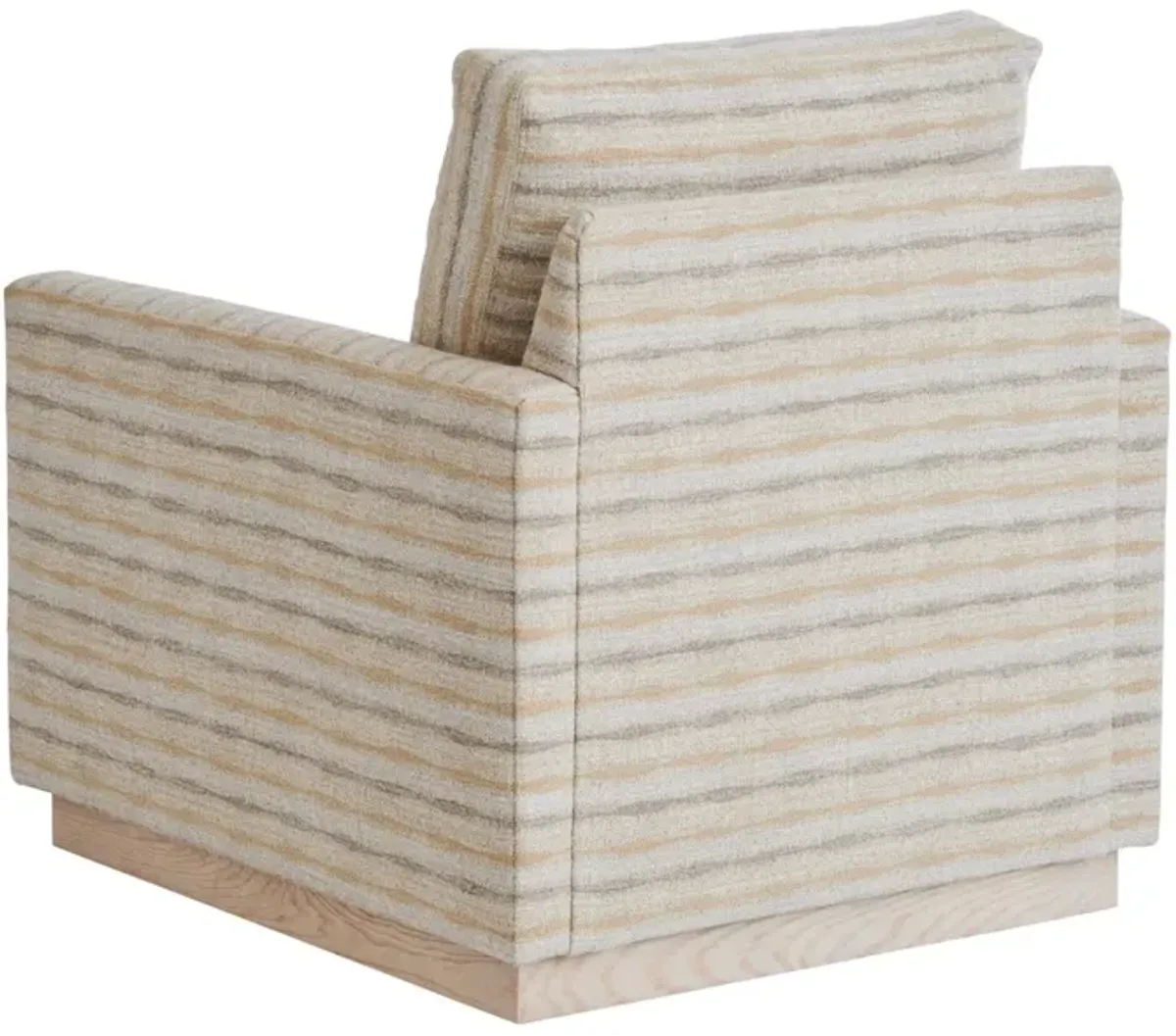 Barclay Butera Upholstery by Barclay Butera Meadow View Horizontal Striped Swivel Chair