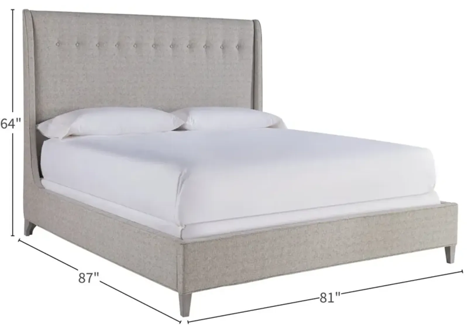 Universal Midtown Coconut Metal King Bed