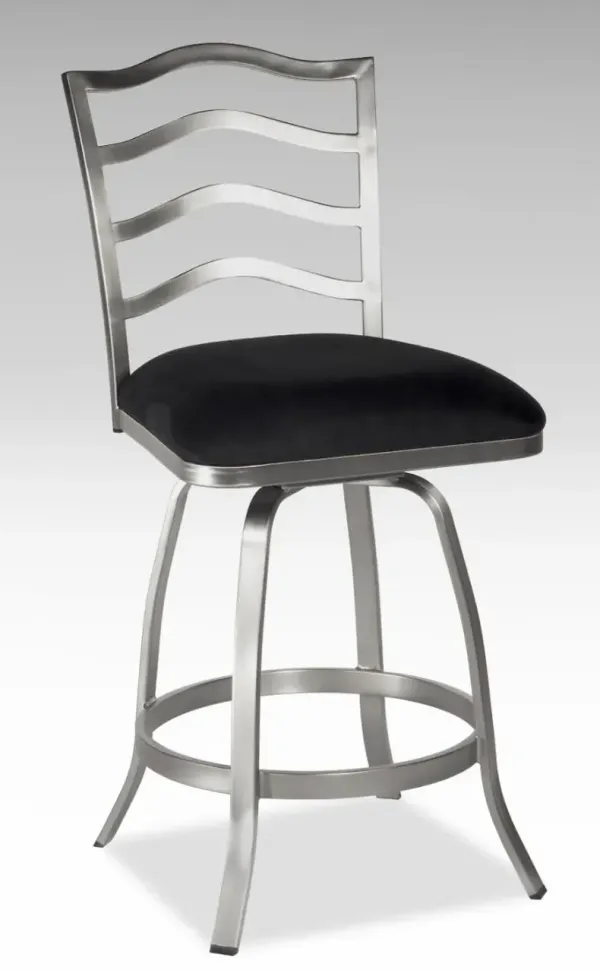 Chintaly 26 Inch Memory Return Swivel Counter Stool