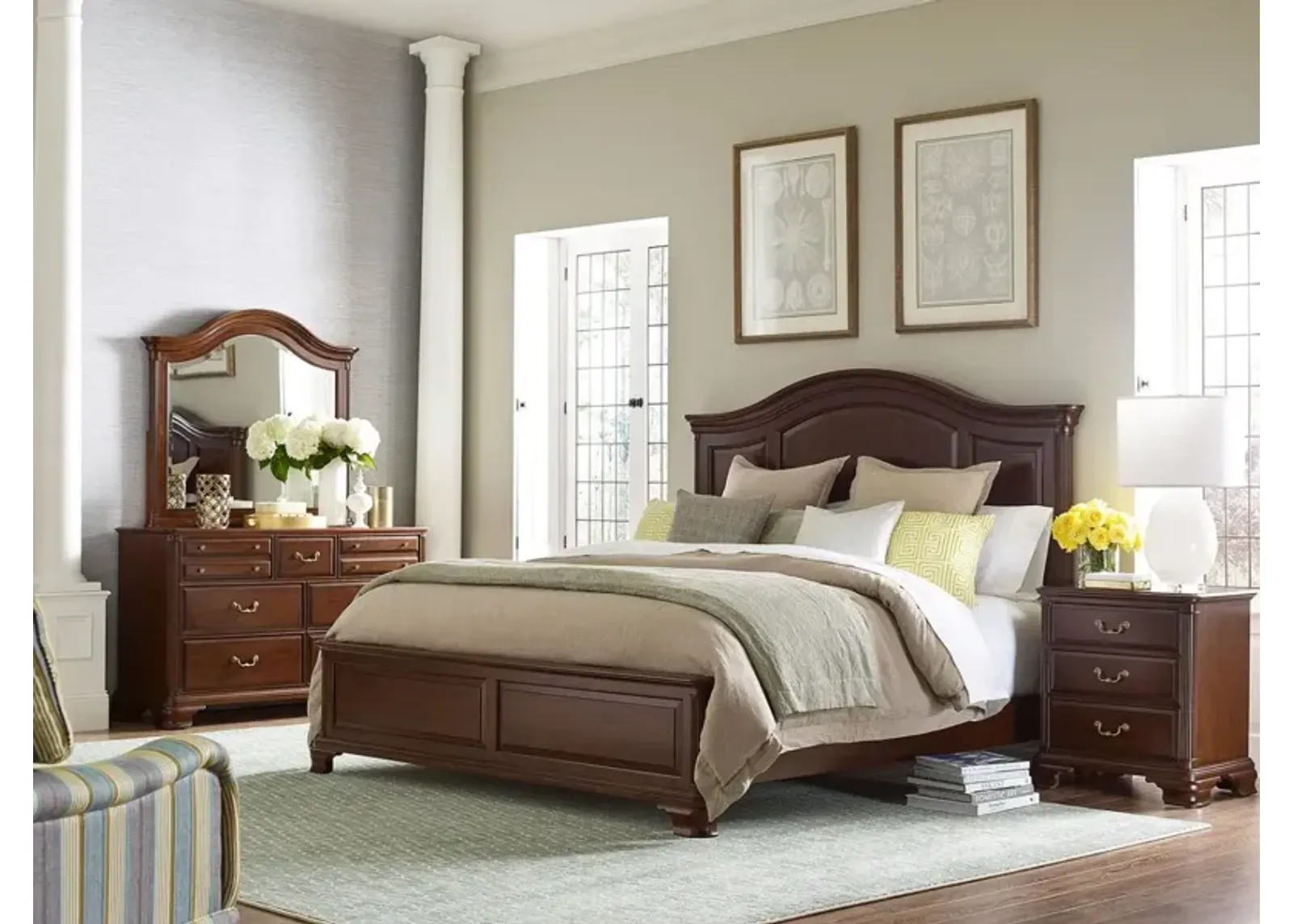 Kincaid Hadleigh Arched Panel King Headboard