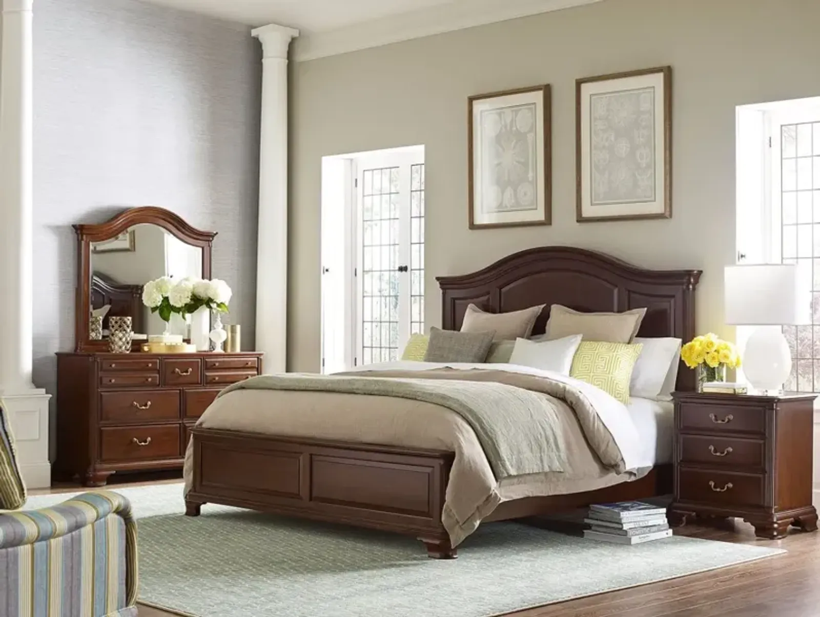 Kincaid Hadleigh Arched Panel King Headboard