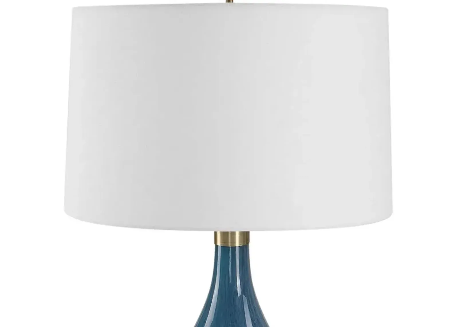 Uttermost Riviera Dark Navy Blue/White Table Lamp